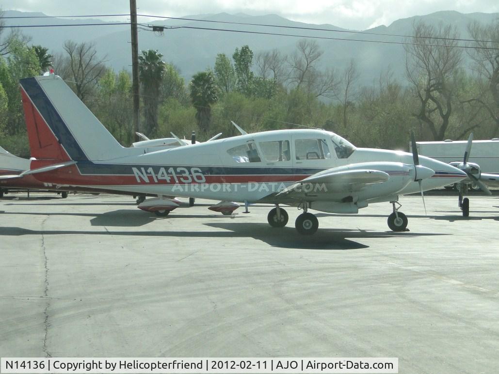 N14136, 1971 Piper PA-23-250 Aztec C/N 27-4703, Parked on the east side