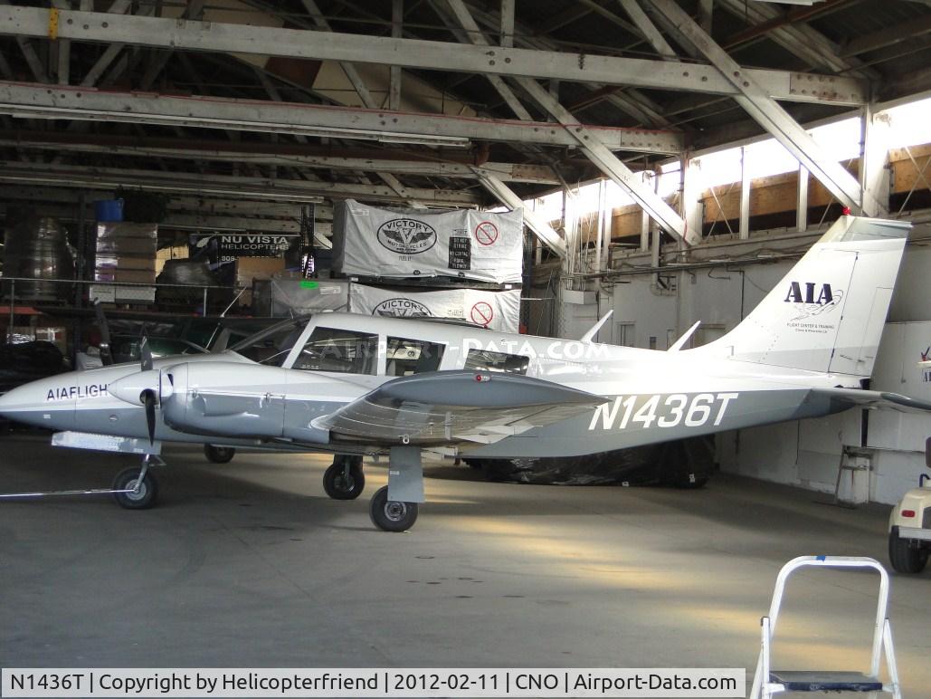 N1436T, 1972 Piper PA-34-200 Seneca C/N 34-7250317, Parked in AIA hanger