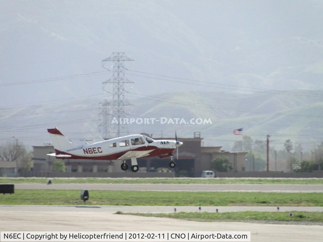 N6EC, 1974 Piper PA-28R-200 Cherokee Arrow C/N 28R-7435220, Taking off from runway 26R