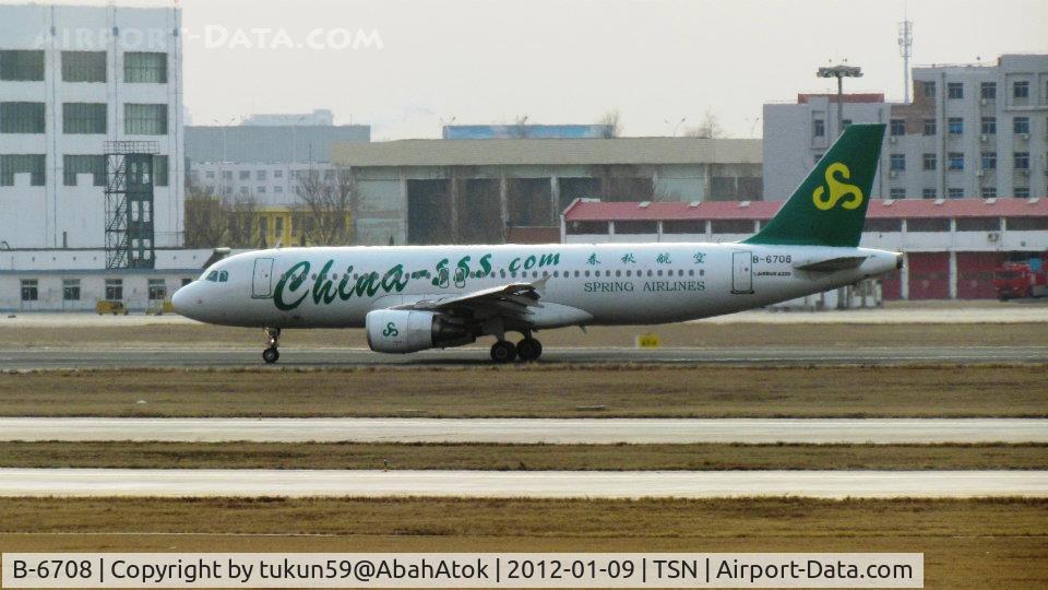 B-6708, 2010 Airbus A320-214 C/N 4375, Spring Airlines