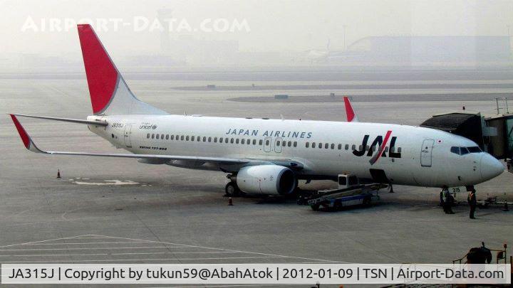 JA315J, 2008 Boeing 737-846 C/N 35344, Japan Airlines (JAL)
