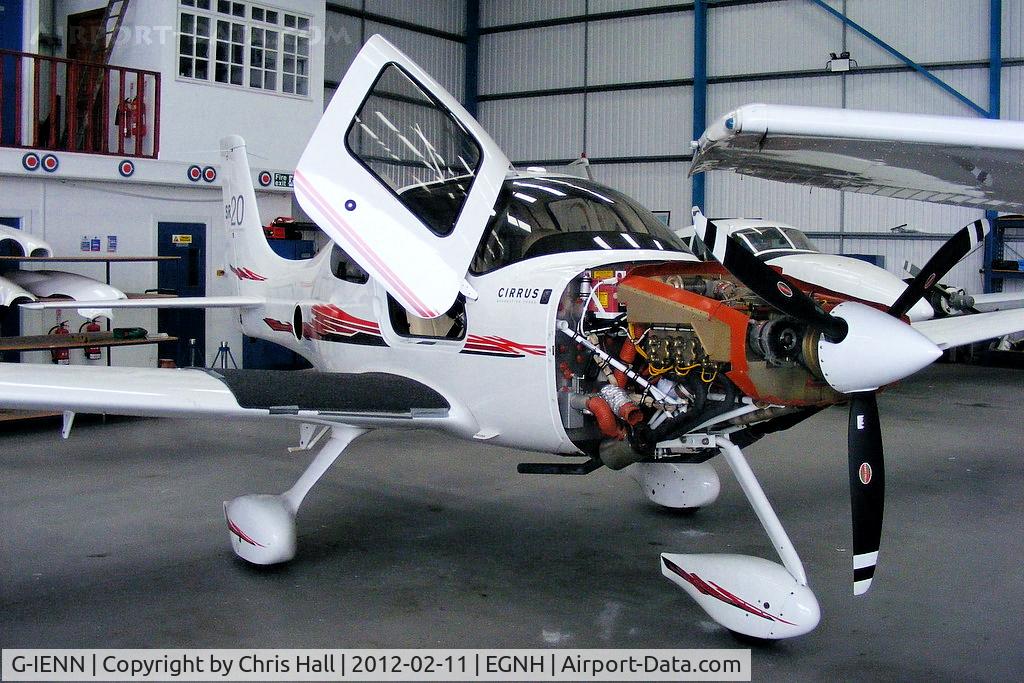 G-IENN, 2008 Cirrus SR20 C/N 1899, ex G-TSGE, waiting for it's new reg. no. to be applied
