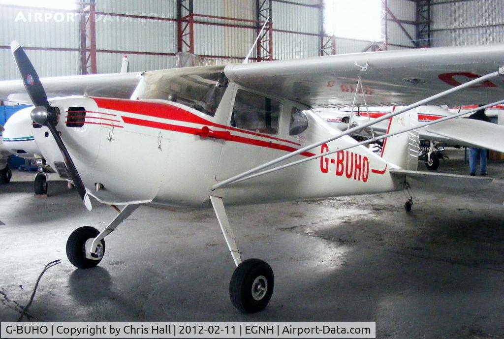 G-BUHO, 1948 Cessna 140 C/N 14402, inside the Blackpool Air Centre hangar