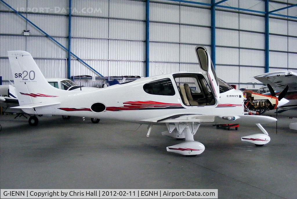 G-IENN, 2008 Cirrus SR20 C/N 1899, ex G-TSGE, waiting for it's new reg. no. to be applied