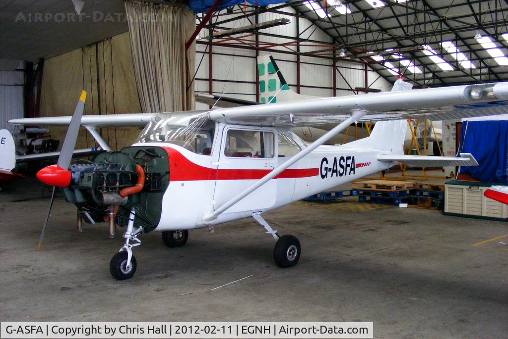 G-ASFA, 1963 Cessna 172D C/N 17250182, inside the Fly Blackpool hangar