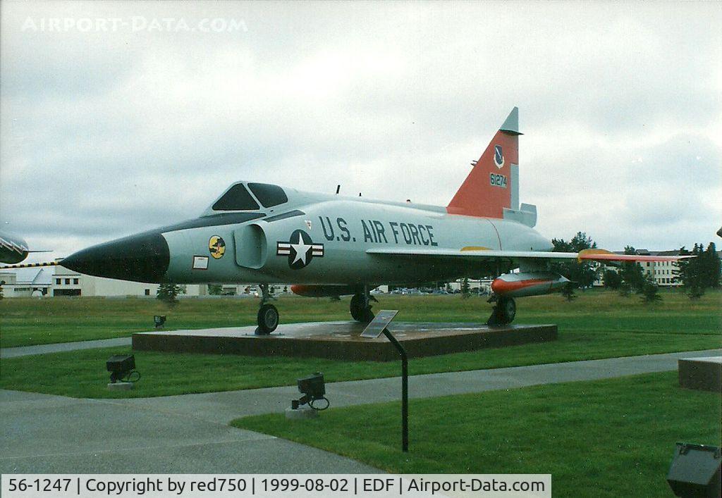 56-1247, 1956 Convair F-102A Delta Dagger C/N 8-10-464, Photograph by Edwin van Opstal with permission. Scanned from a color print.