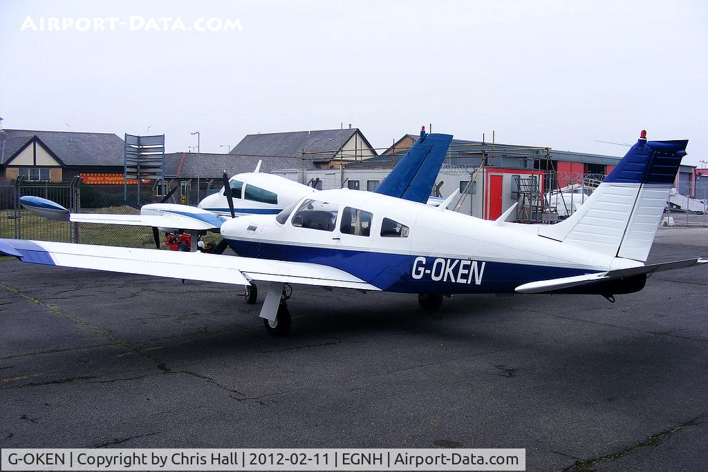 G-OKEN, 1977 Piper PA-28R-201T Cherokee Arrow III C/N 28R-7703390, privately owned