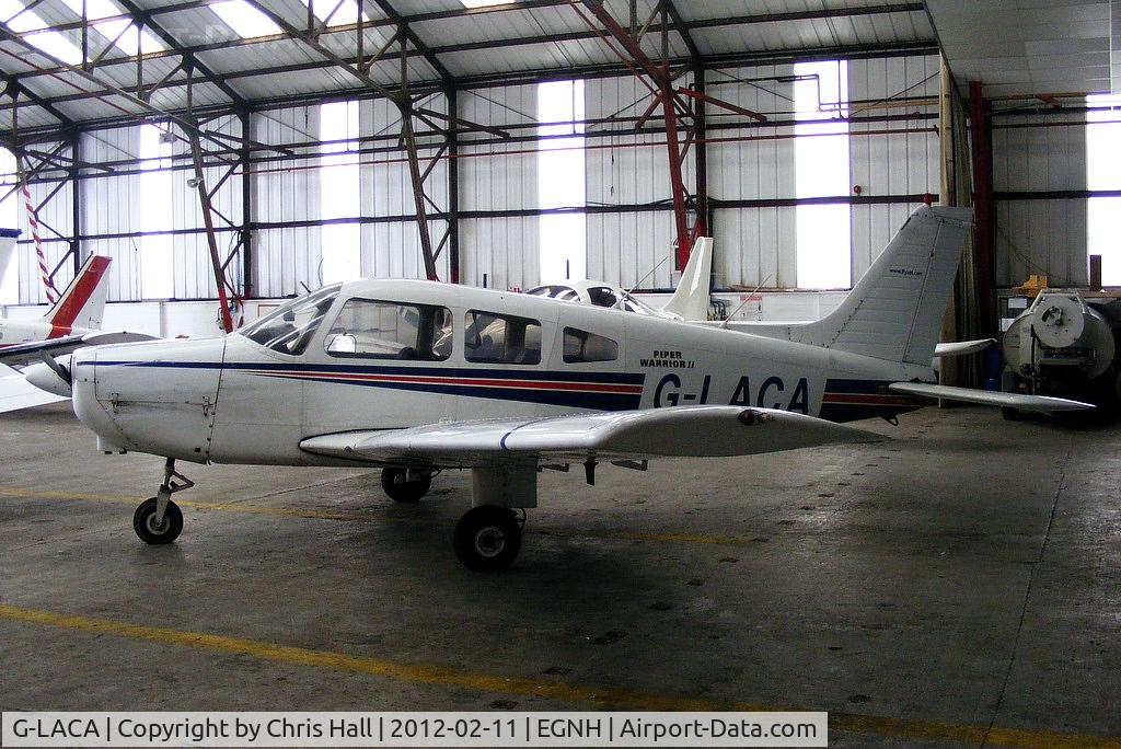 G-LACA, 1978 Piper PA-28-161 Cherokee Warrior II C/N 28-7816036, inside the Westair hangar