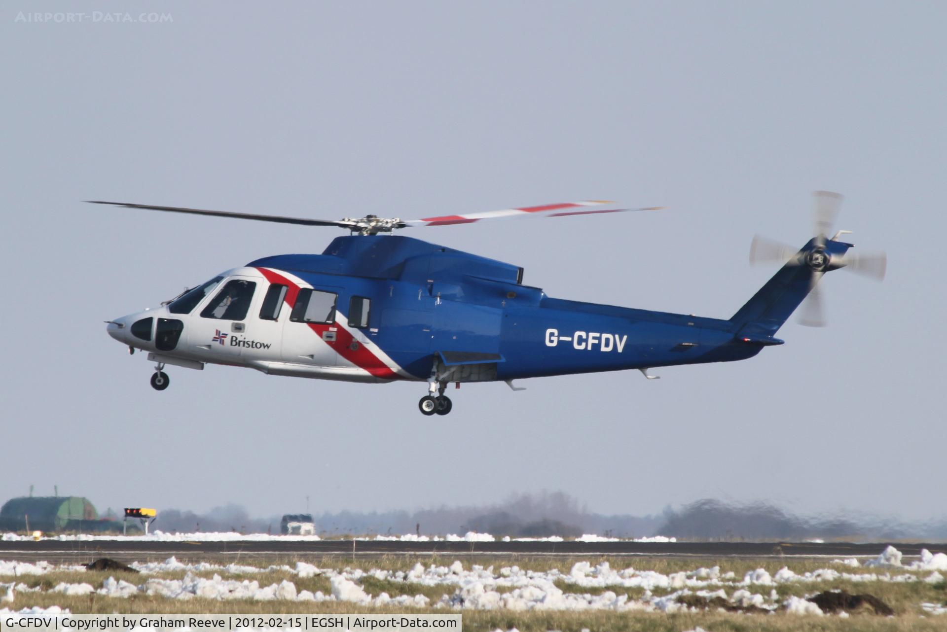 G-CFDV, 2007 Sikorsky S-76C++ C/N 760666, On a training flight.