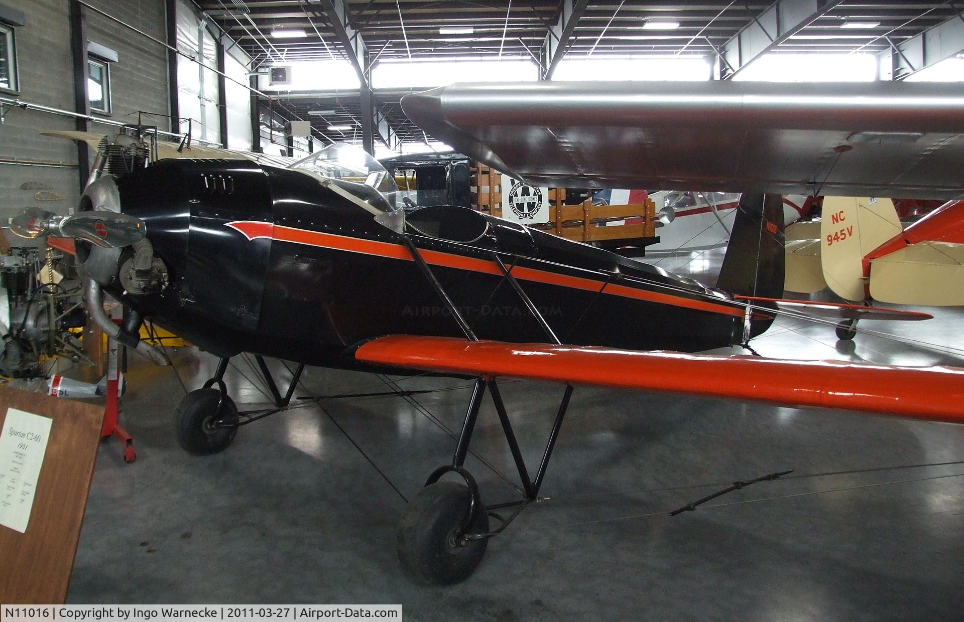 N11016, 1931 Spartan C2-60 C/N J-3, Spartan C2-60 at the Western Antique Aeroplane and Automobile Museum, Hood River OR