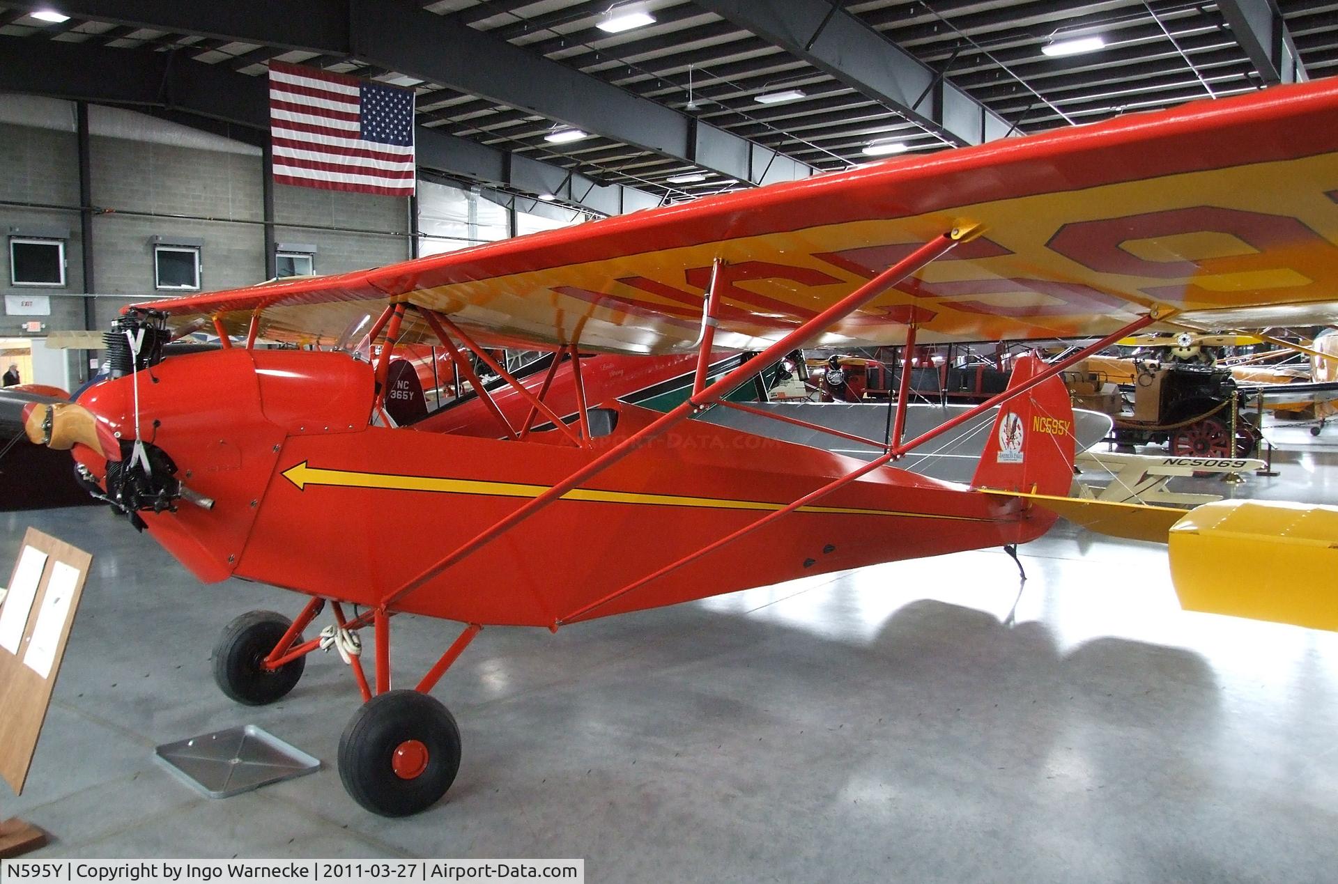 N595Y, 1931 American Eagle Eaglet B-31 C/N 1103, American Eagle Eaglet B-31 at the Western Antique Aeroplane and Automobile Museum, Hood River OR
