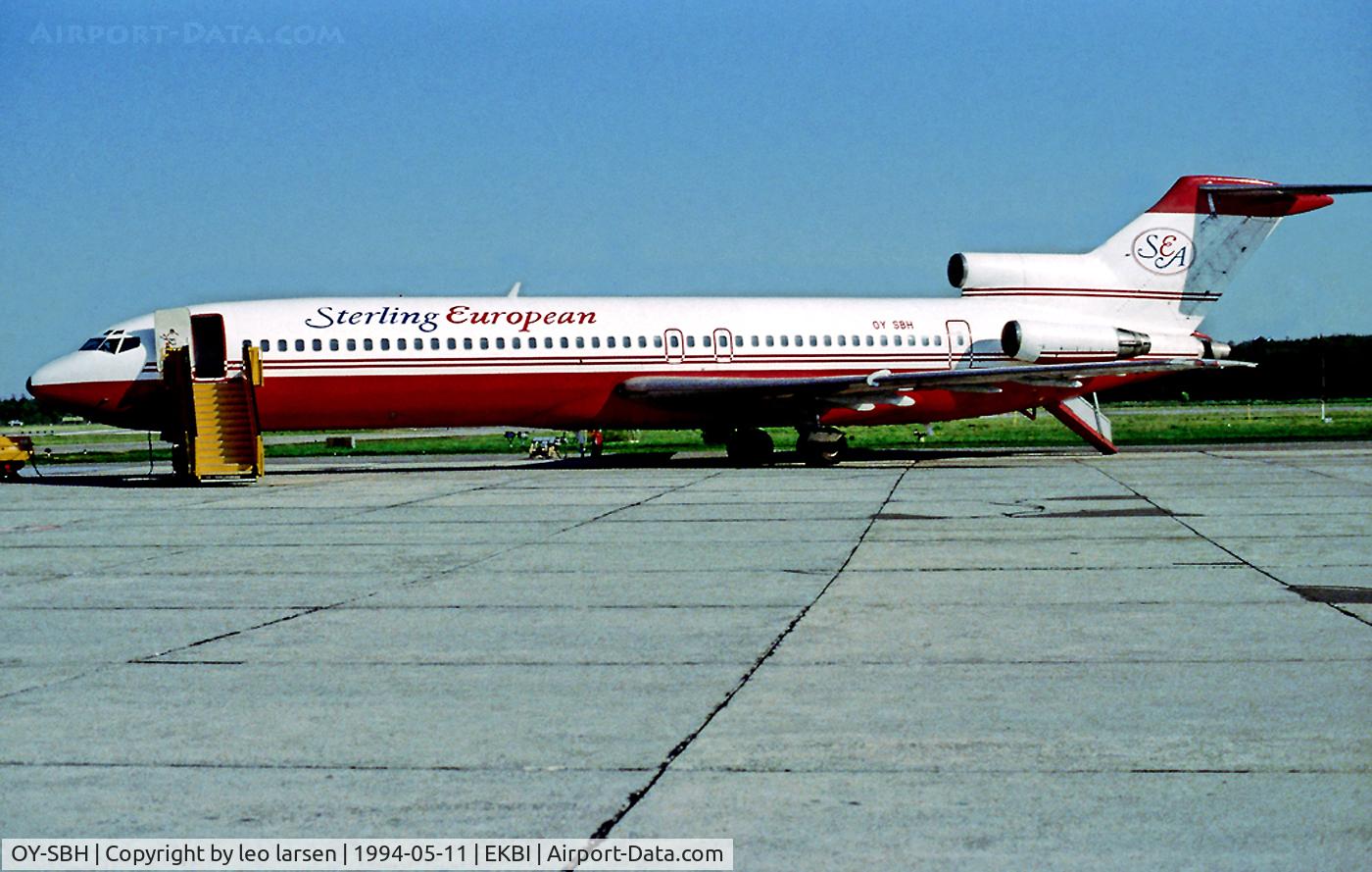 OY-SBH, 1981 Boeing 727-2B7 C/N 22164, Billund Denmark in Sterling European AL c/s.
11.5.94