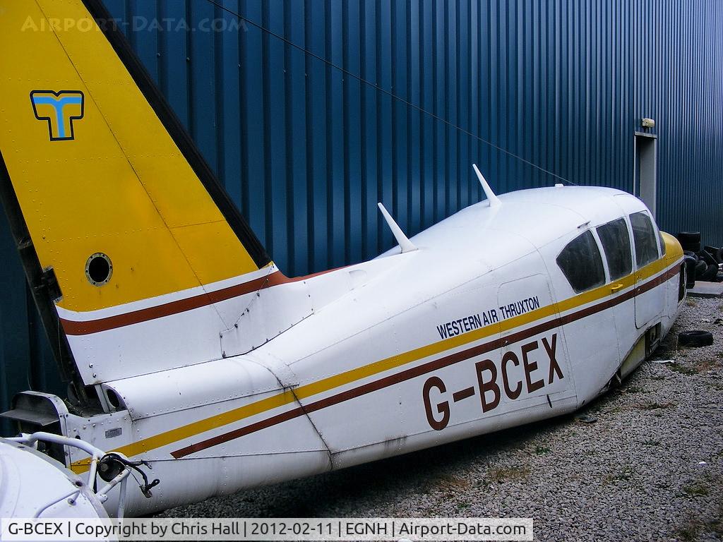 G-BCEX, 1973 Piper PA-E23-250 Aztec C/N 27-7305024, withdrawn from use. De-registered 16/06/2011