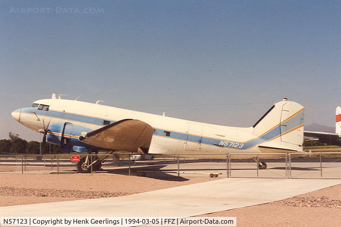N57123, Douglas DC-3 C/N 16422/33170, CAF - AZ Wing , Mesa Falcon Field