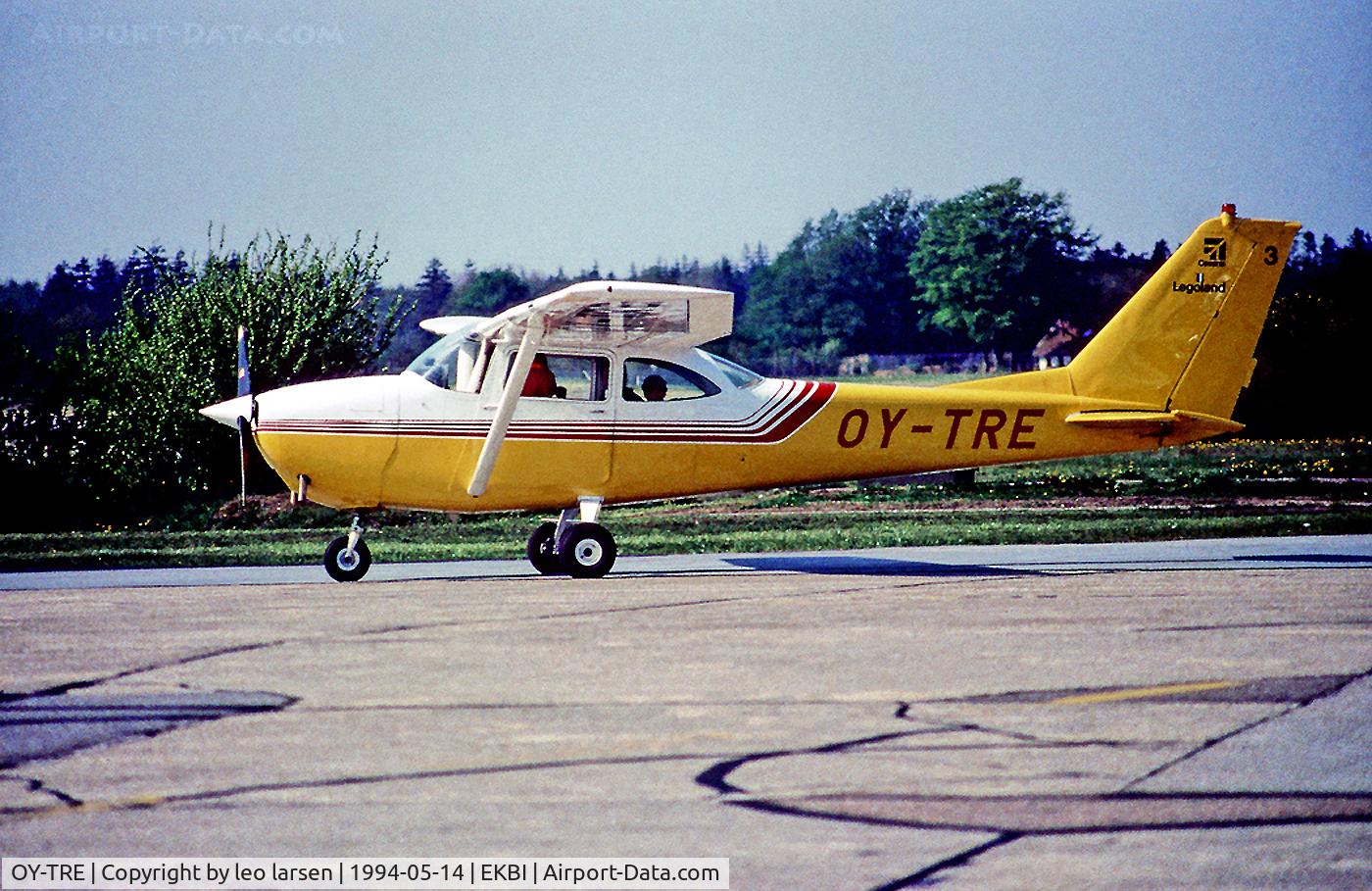 OY-TRE, 1964 Reims F172E Skyhawk C/N 0044, Billund Denmark 14.5.94