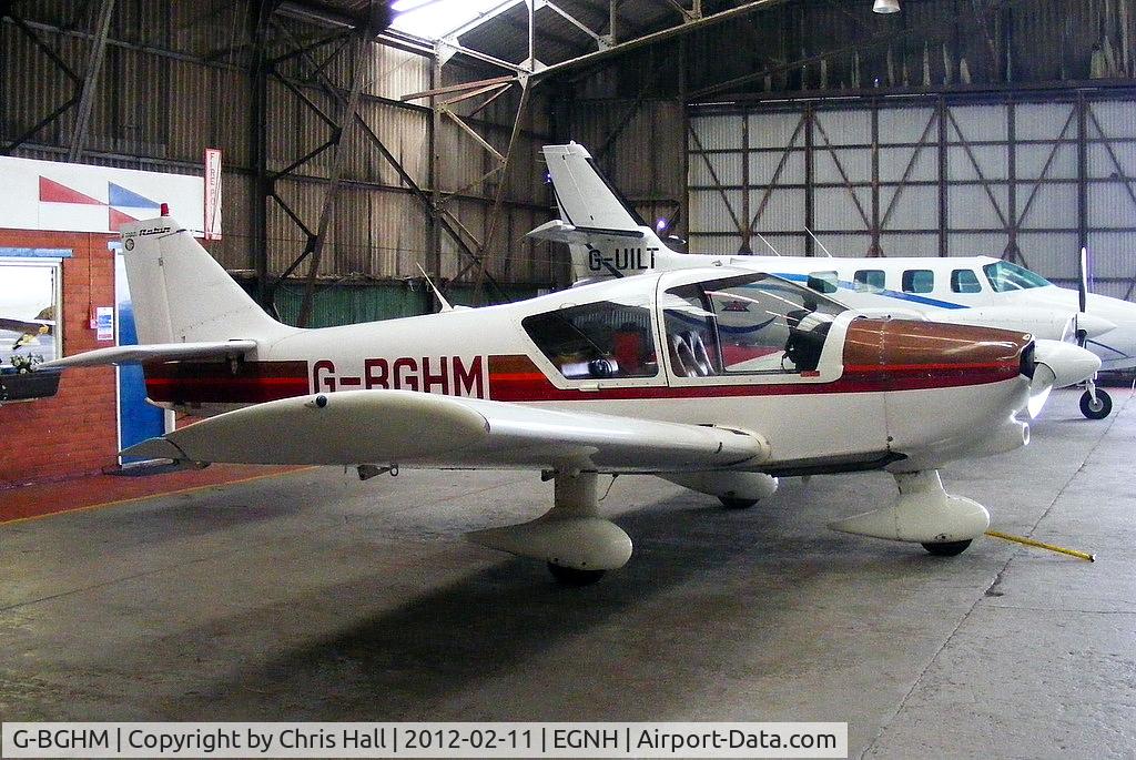 G-BGHM, 1979 Robin R-1180T Aiglon C/N 227, inside the Westair hangar