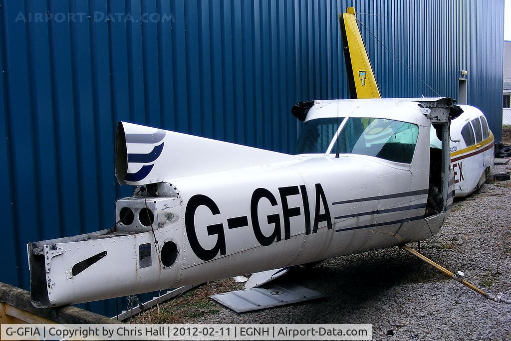 G-GFIA, 1978 Cessna 152 C/N 152-81685, wfu after a heavy landing at Manchester Barton
