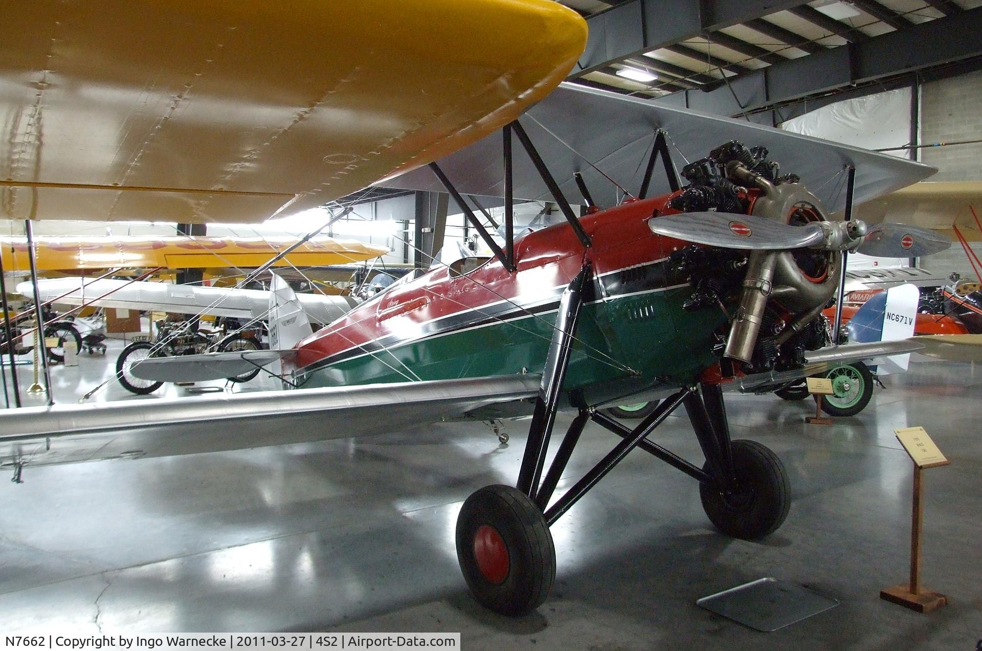 N7662, Waco GXE C/N 1657, Waco CSO at the Western Antique Aeroplane and Automobile Museum, Hood River OR