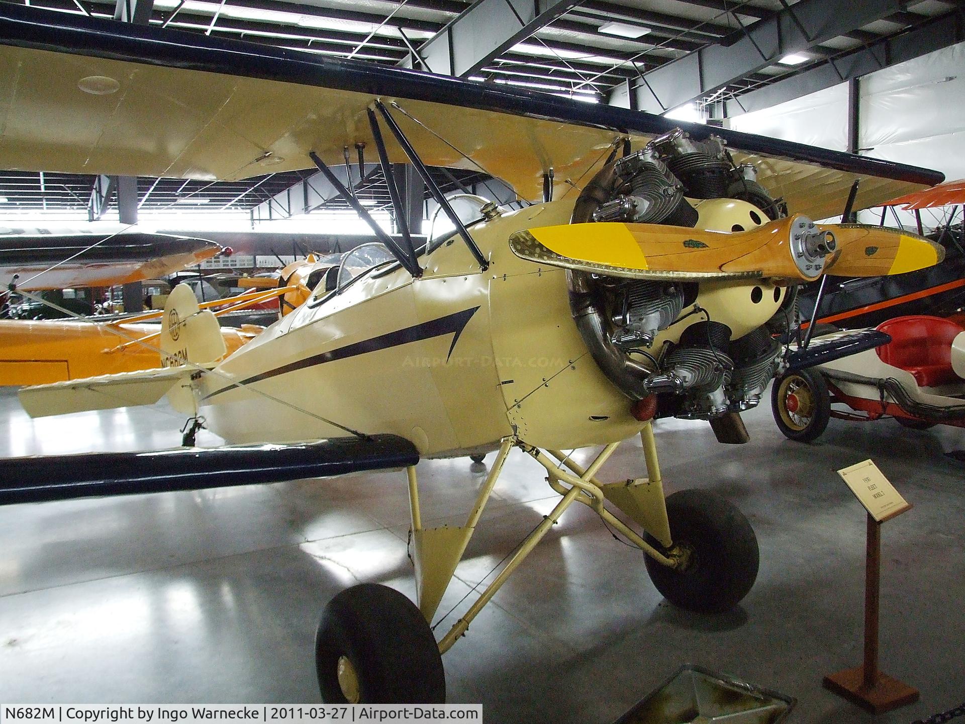 N682M, 1930 Fleet Model 7 C/N 230, Fleet 7 at the Western Antique Aeroplane and Automobile Museum, Hood River OR