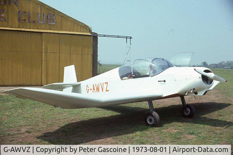 G-AWVZ, 1963 Jodel D-112 Club C/N 898, Taken around 1973 at Panshanger, owner then was a Rolls Royce Test Engineer at Hatfield, Dave ? whose surname I cannot remember. Photo taken prior to a lunchtime local flight. Would be interested to know history since then.