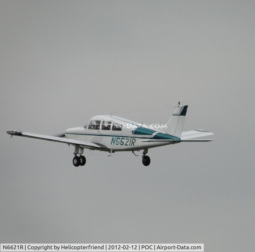 N6621R, 1974 Beech C23 Sundowner 180 C/N M-1606, Up and out of here on a cold, overcast, light rainy day