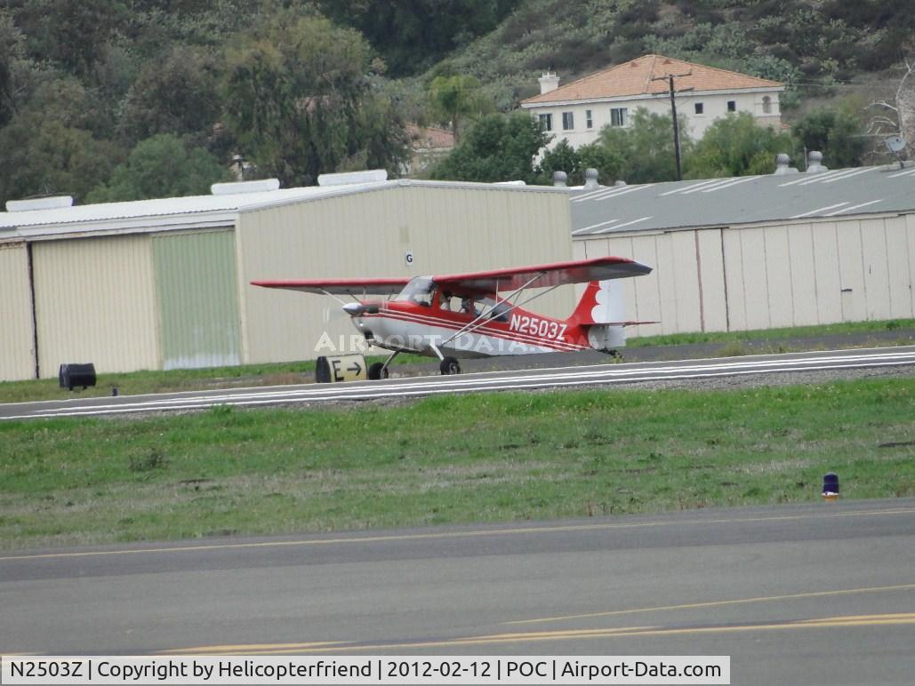 N2503Z, 1977 Bellanca 7KCAB Citabria C/N 613-77, Taxiing towards Norm's Cafe
