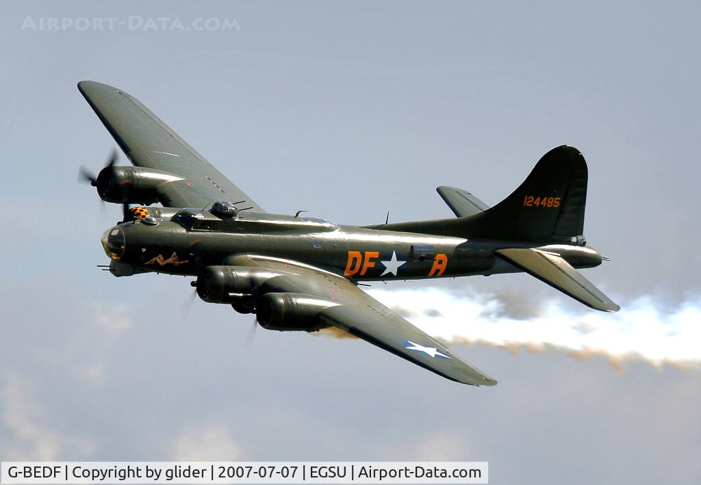 G-BEDF, 1944 Boeing B-17G Flying Fortress C/N 8693, Sally doing her thing!
