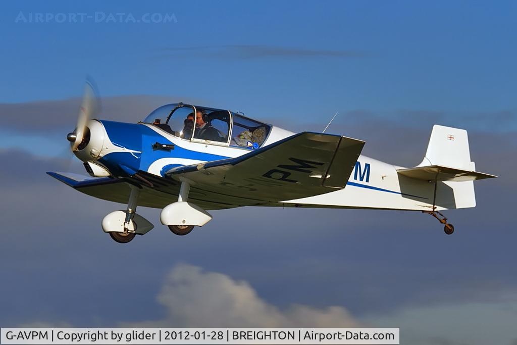 G-AVPM, 1957 SAN Jodel D-117 C/N 593, Local getting airborne