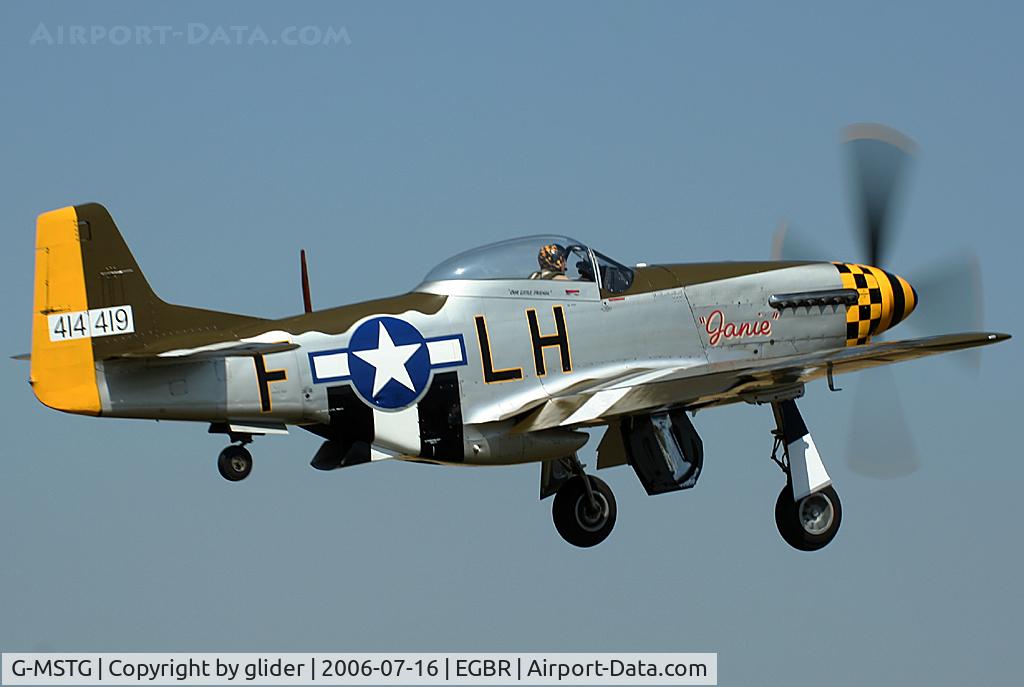G-MSTG, 1945 North American P-51D Mustang C/N 124-48271, Off to do her thing!!