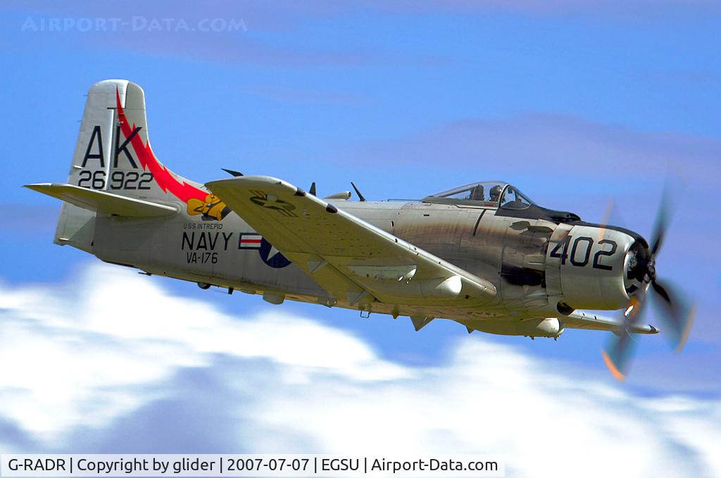 G-RADR, 1948 Douglas A-1D Skyraider (AD-4NA) C/N 7722, Pretty big aircraft!