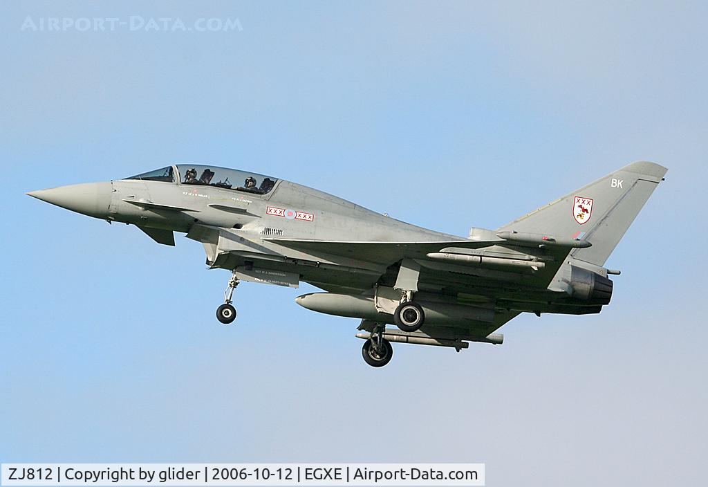 ZJ812, 2005 Eurofighter EF-2000 Typhoon T1A C/N 0085/BT013, Paying Leeming a visit