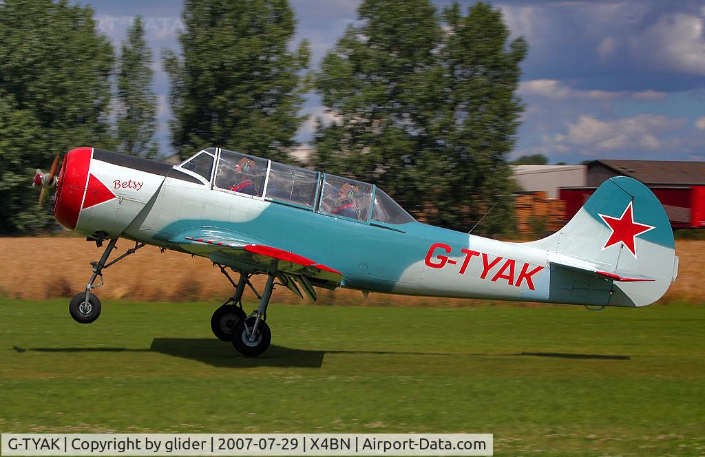 G-TYAK, 1989 Bacau Yak-52 C/N 899907, Aerodynamic braking?!!!!!