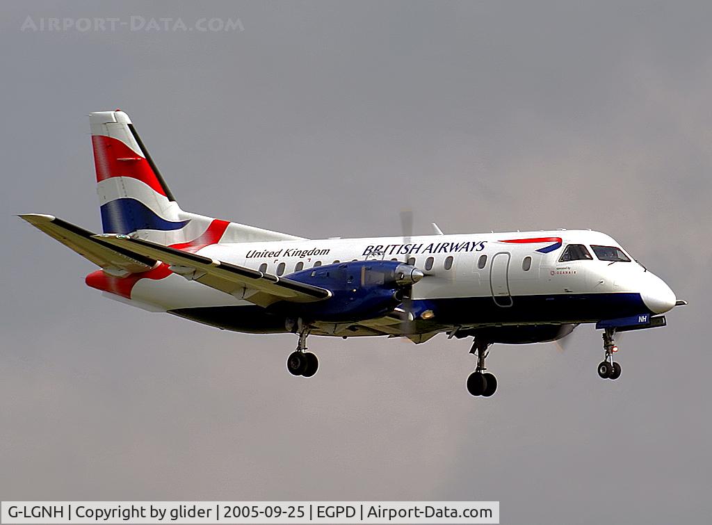 G-LGNH, 1993 Saab SF340B C/N 340B-333, Inbound from Stornoway