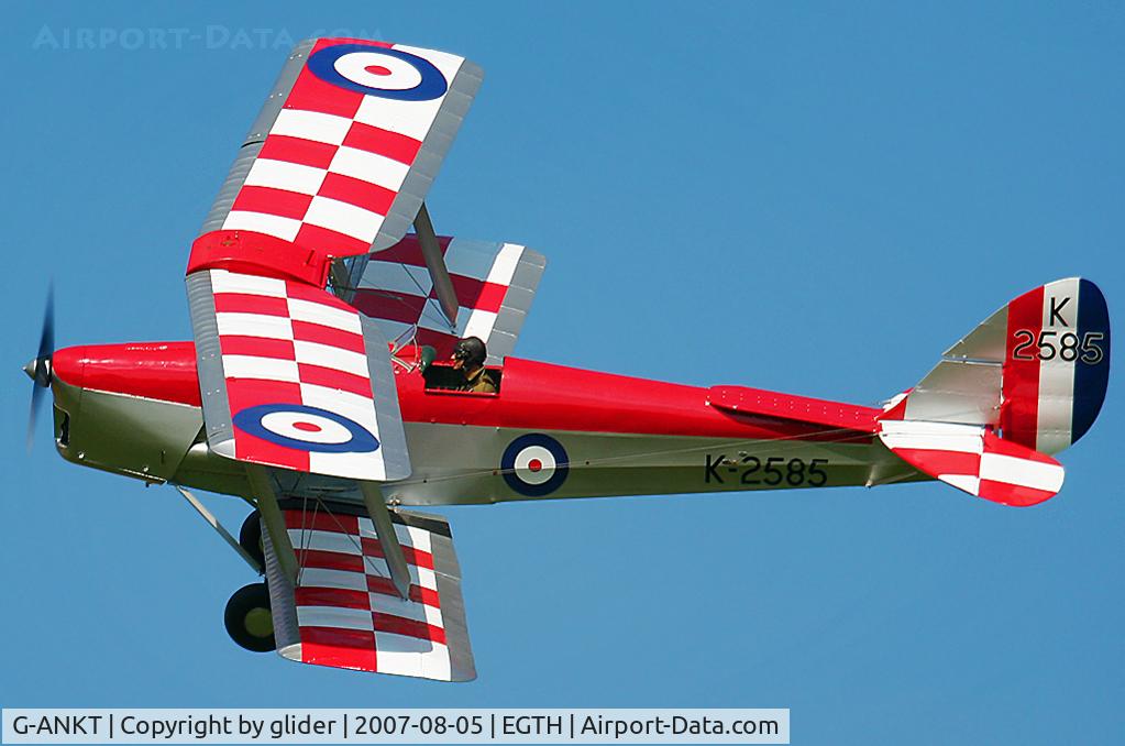 G-ANKT, 1942 De Havilland DH-82A Tiger Moth II C/N 85087, Can't miss this one..nice checkerboard