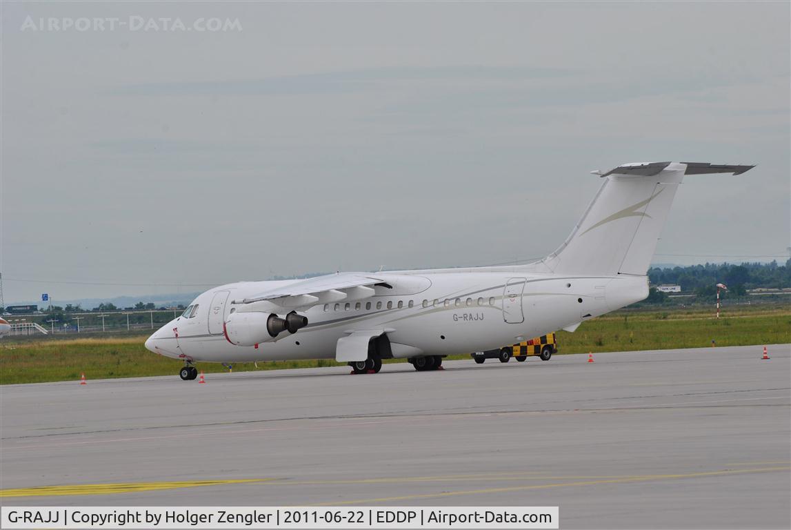 G-RAJJ, 1988 British Aerospace BAe.146-200 C/N E2108, LEJ isn´t really a normal destination for that aircraft.....