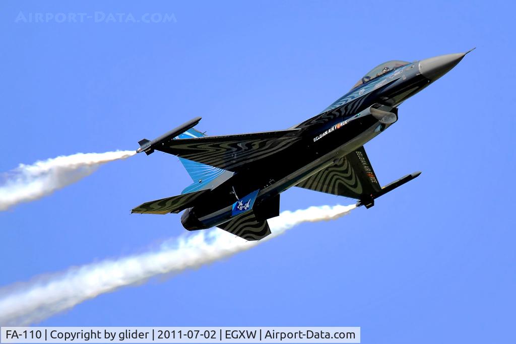 FA-110, SABCA F-16AM Fighting Falcon C/N 6H-110, Polished display from this item!