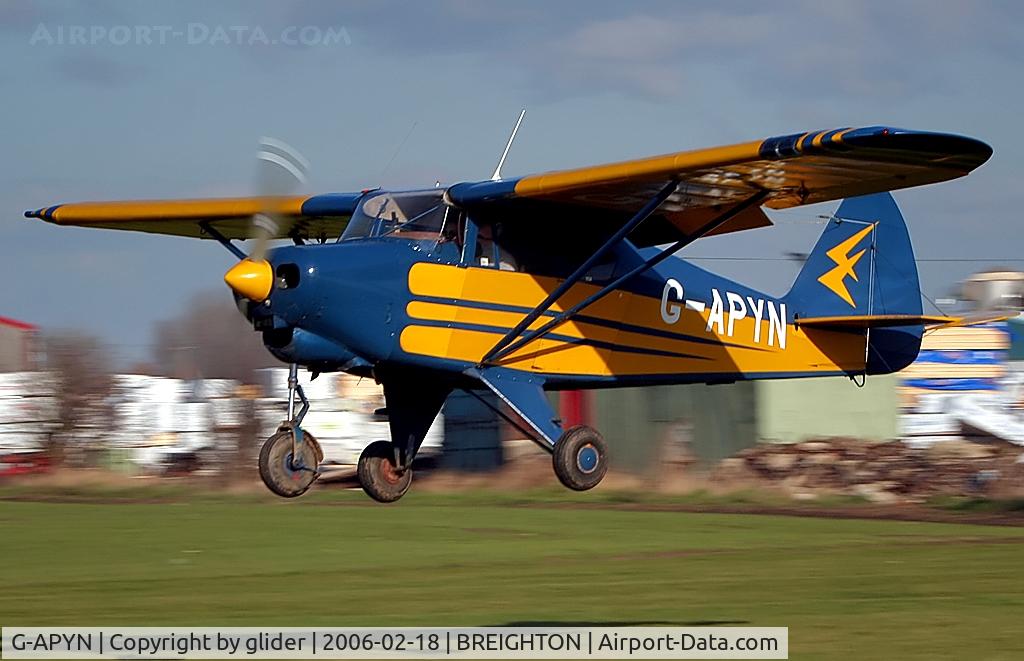 G-APYN, 1959 Piper PA-22-160 Tri Pacer C/N 22-6797, Colourful visitor!