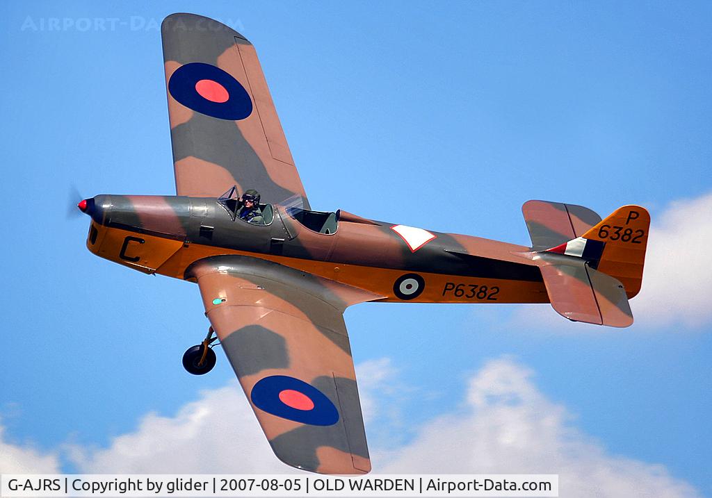 G-AJRS, 1939 Miles M14A Magister C/N 1750, Flown, I was told, by a serving Harrier pilot that year!! Bit different from his day job!!!