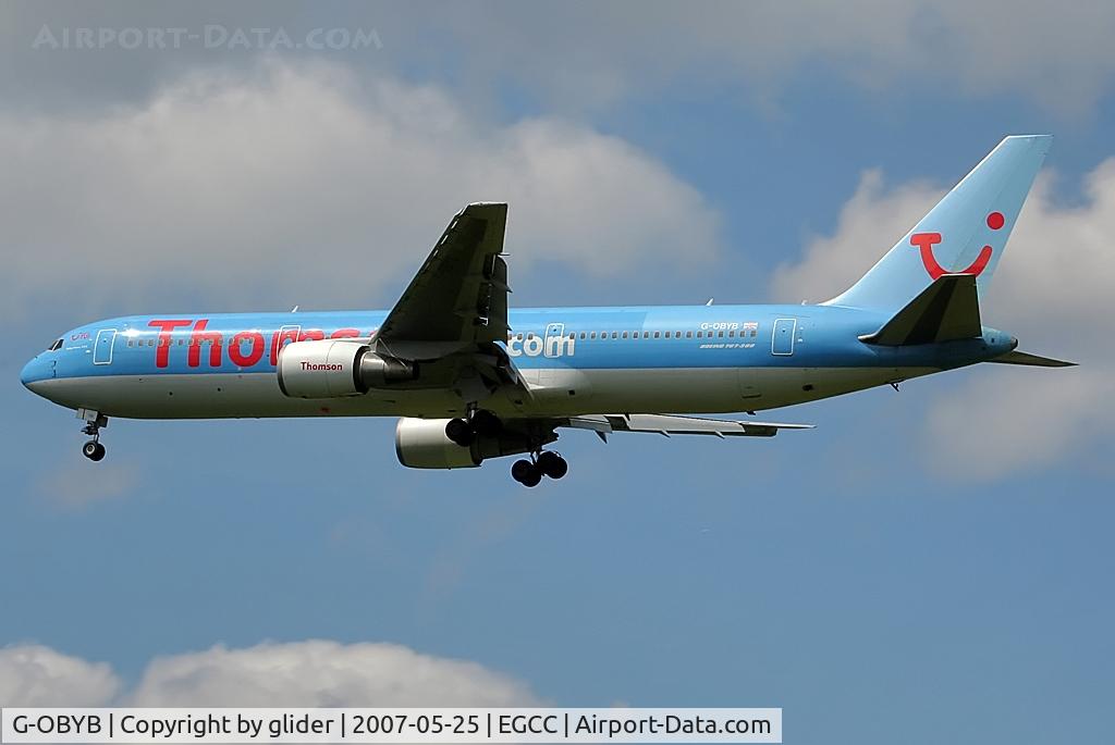 G-OBYB, 1996 Boeing 767-304/ER C/N 28040, Finals Rwy 24