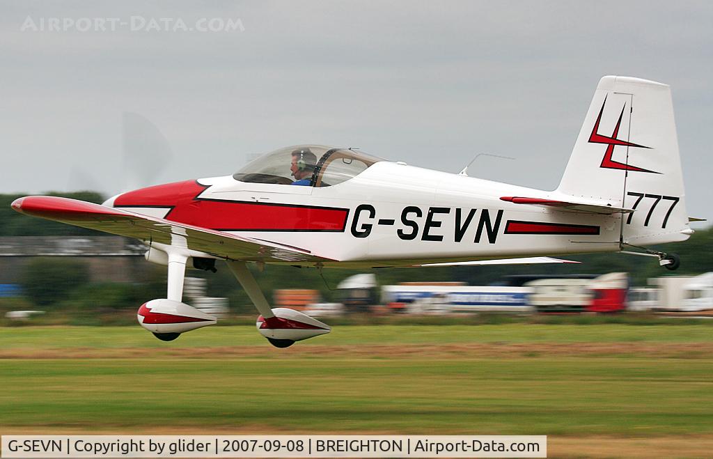 G-SEVN, 2003 Vans RV-7 C/N PFA 323-13795, Rapid departure!