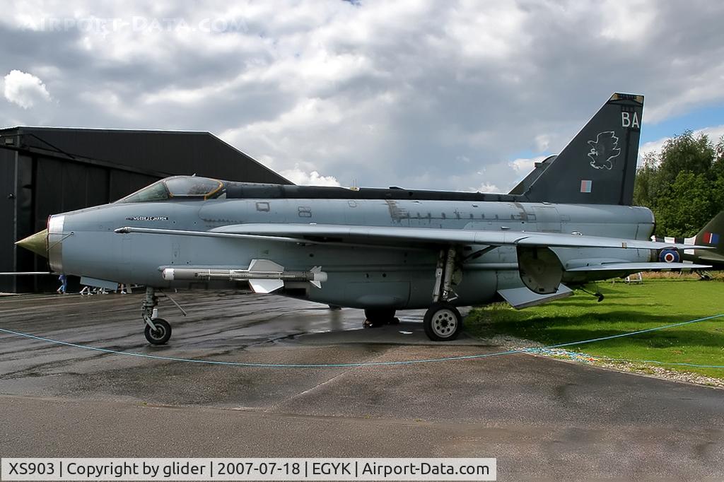 XS903, English Electric Lightning F.6 C/N 95249, Yorkshire Air Museum exhibit