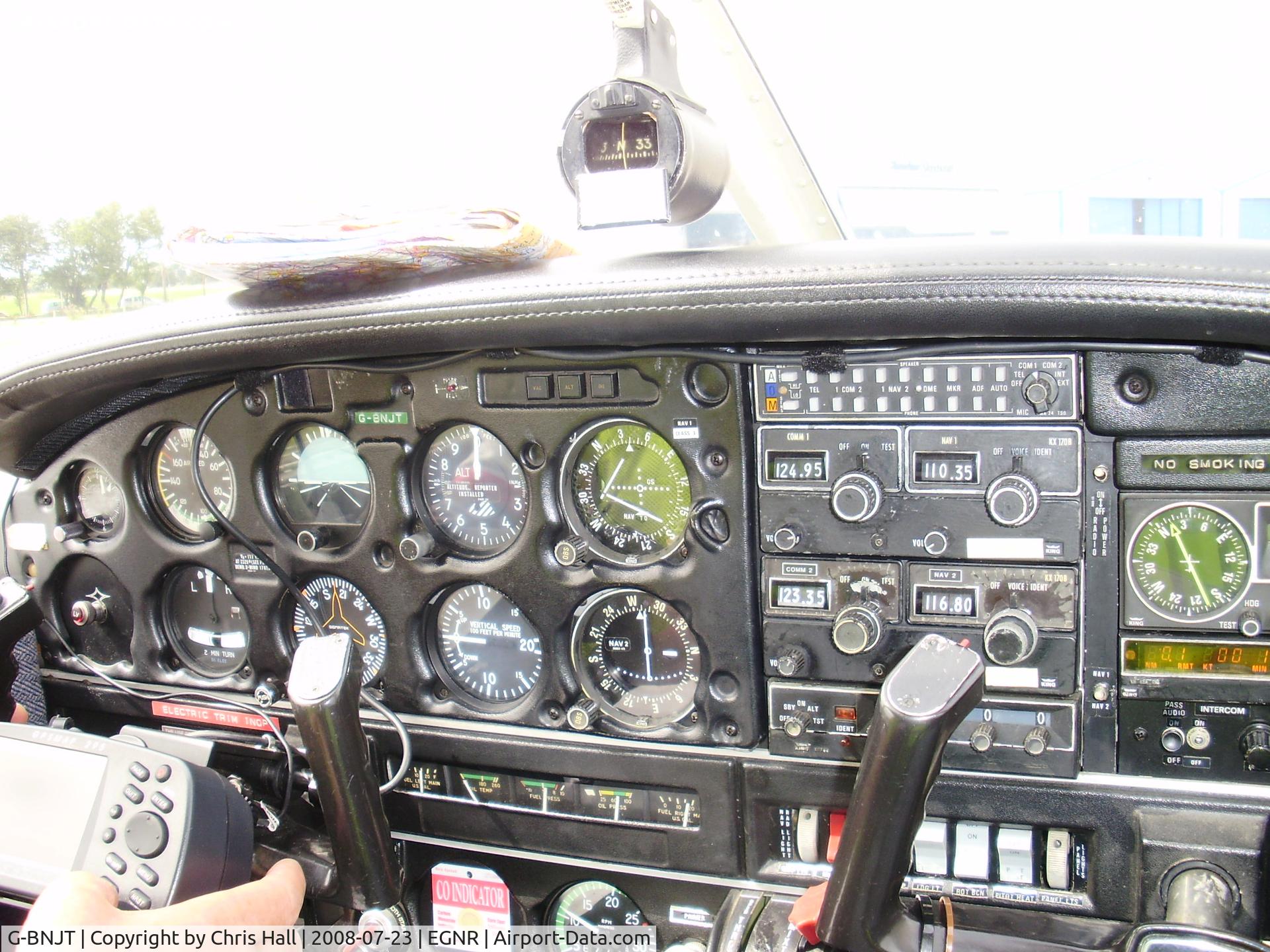 G-BNJT, 1981 Piper PA-28-161 Cherokee Warrior II C/N 28-8116184, pre flight checks complete