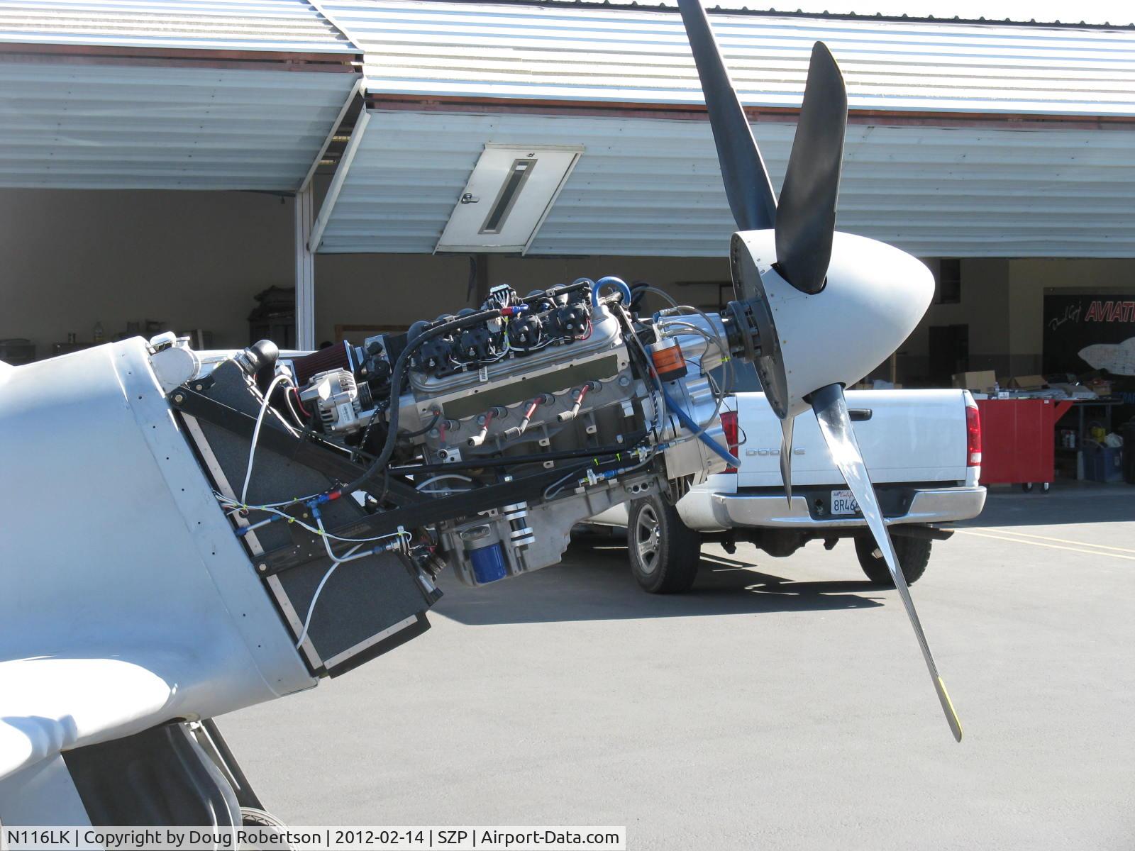 N116LK, North American P-51 Mustang 70% Replica C/N 12, 2011 Ketterling Fighter Escort Wings, Ltd. P-51D MUSTANG, 70% scale, Corvette LS-1 320 Hp with radiator and Geared Drives 1.61/1 PSRU to four blade prop, in build