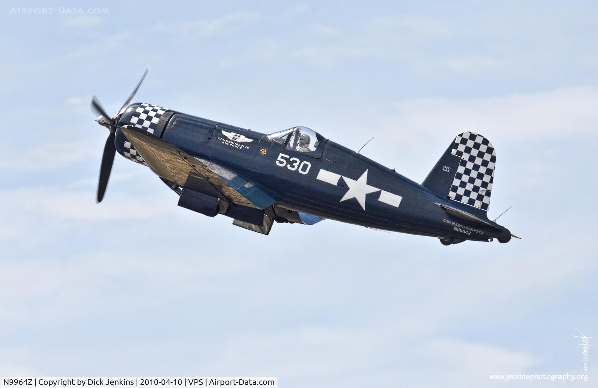N9964Z, 1943 Goodyear FG-1D Corsair C/N 3729, Participant of Eglin Air Force Base Air Show on April 10, 2010.