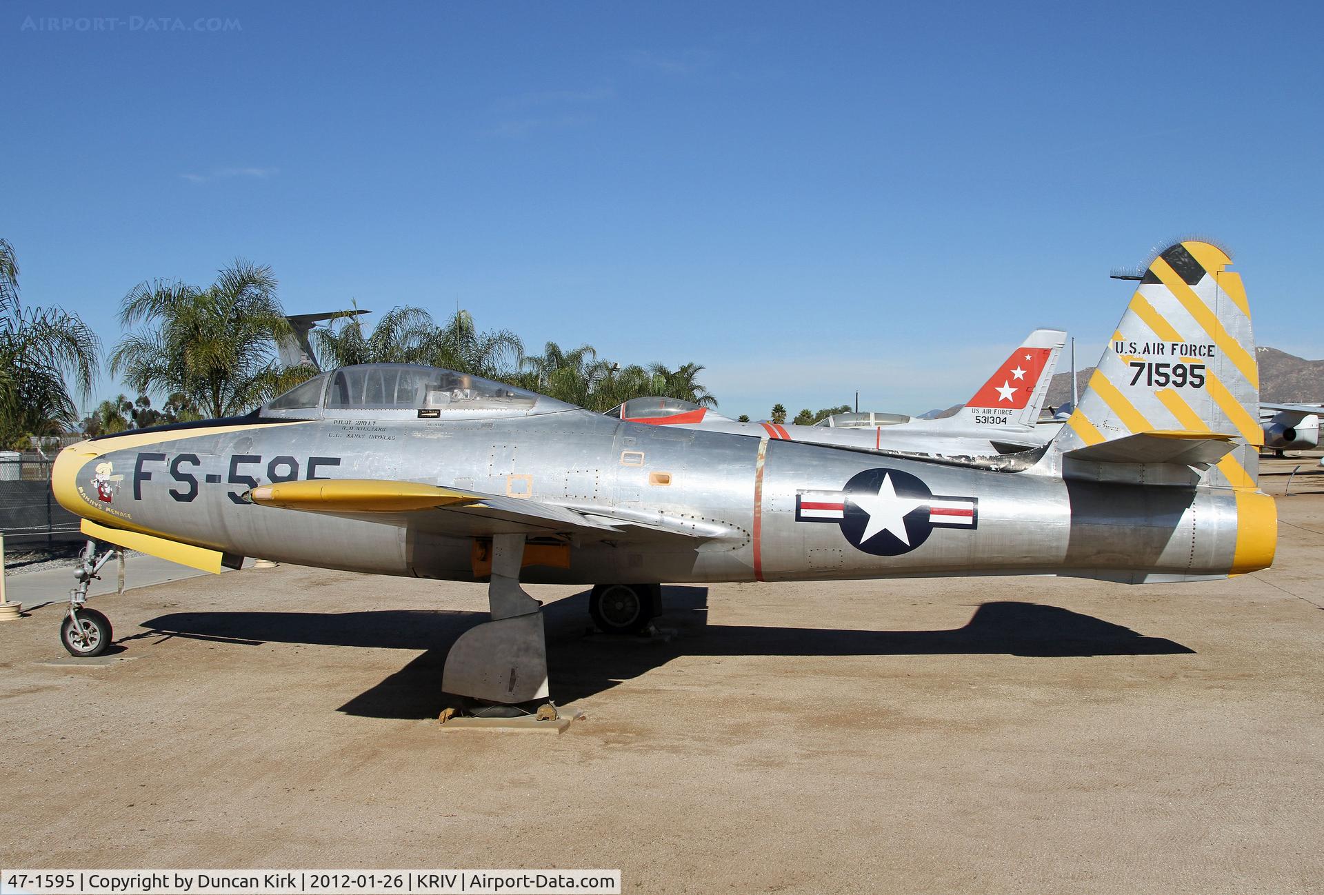 47-1595, 1947 Republic F-84C Thunderjet C/N Not found 47-1595, Sweet!