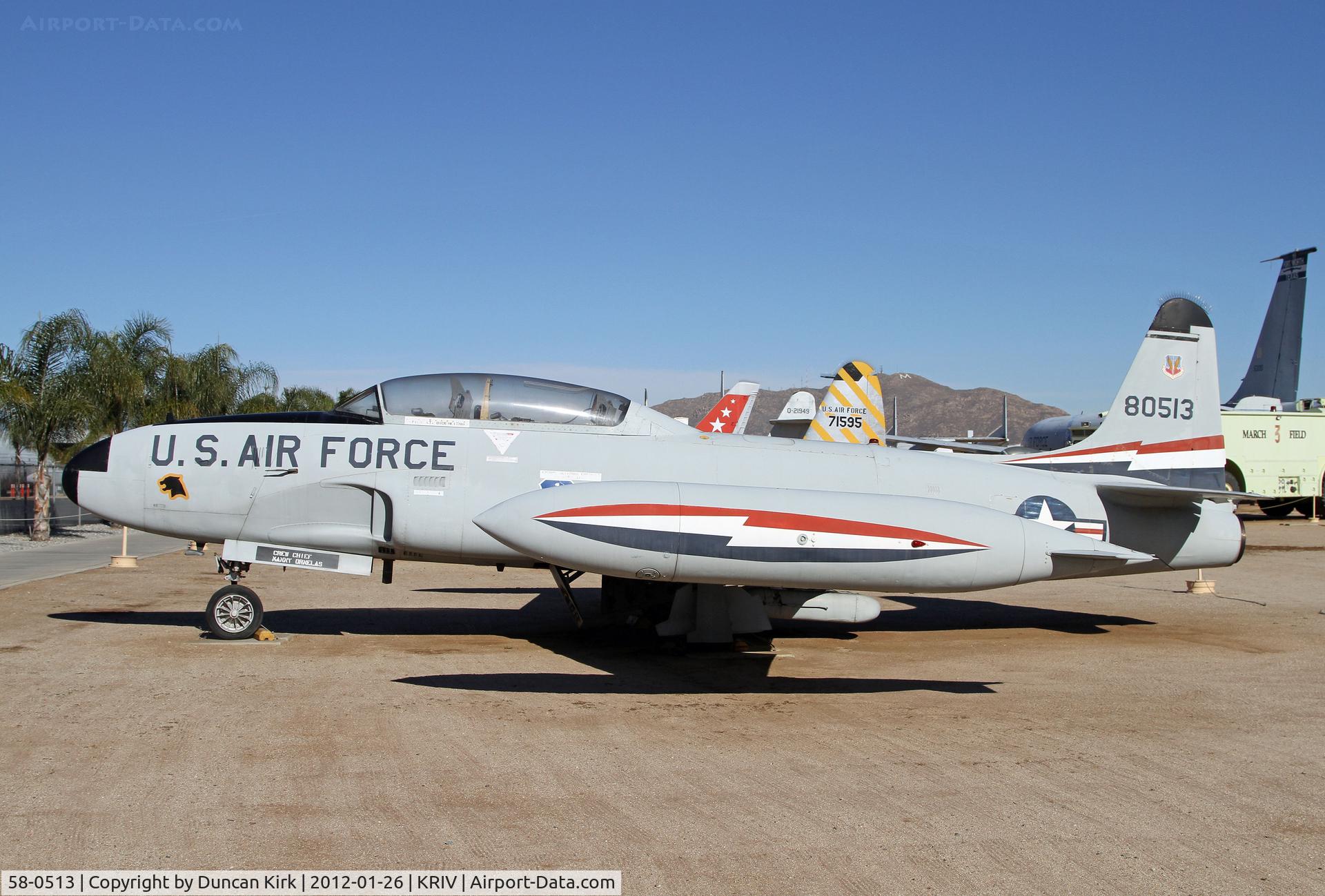 58-0513, 1958 Lockheed T-33A Shooting Star C/N 580-1562, A real workhorse!