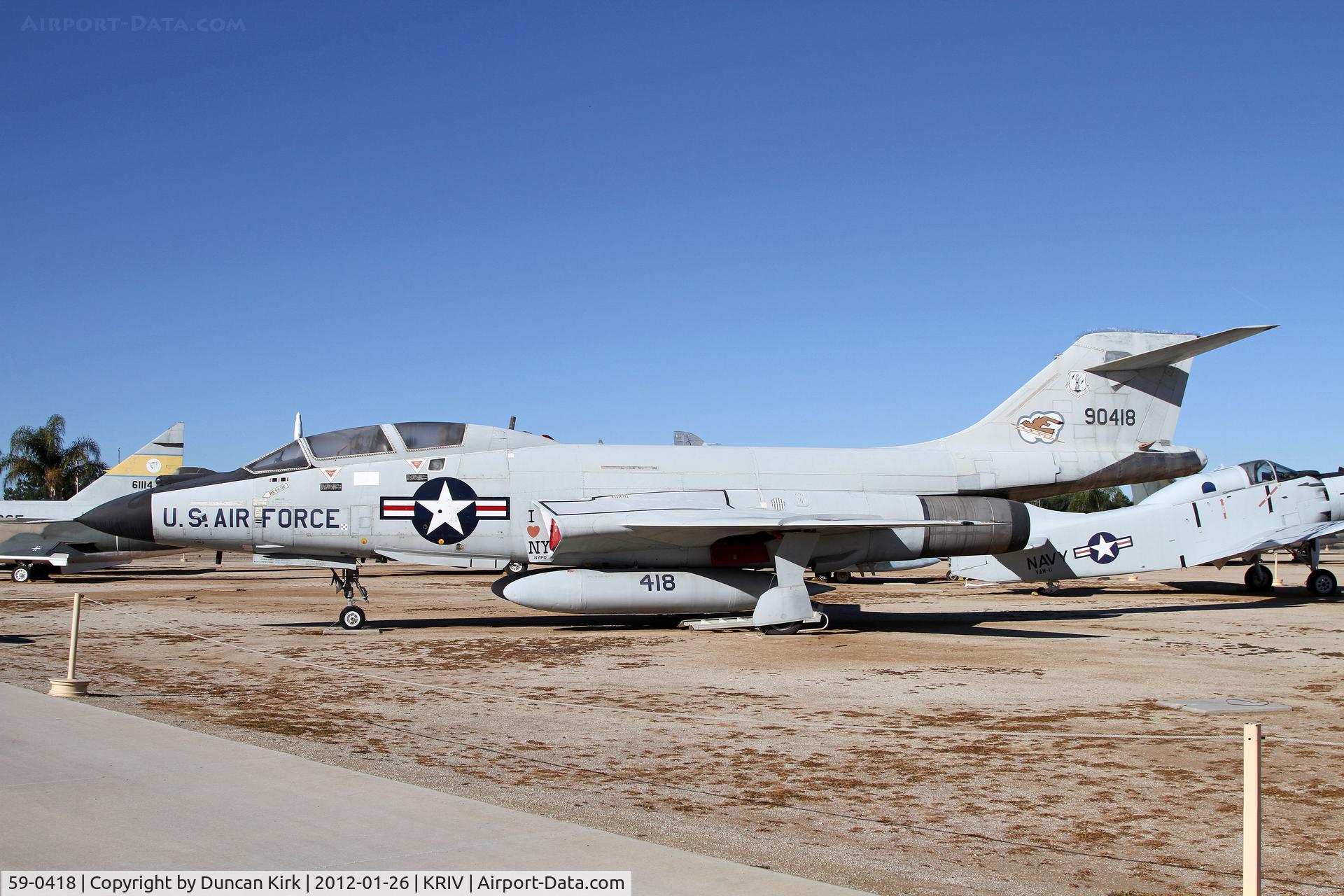 59-0418, 1959 McDonnell F-101B Voodoo C/N 742, Who do the Voodoo!