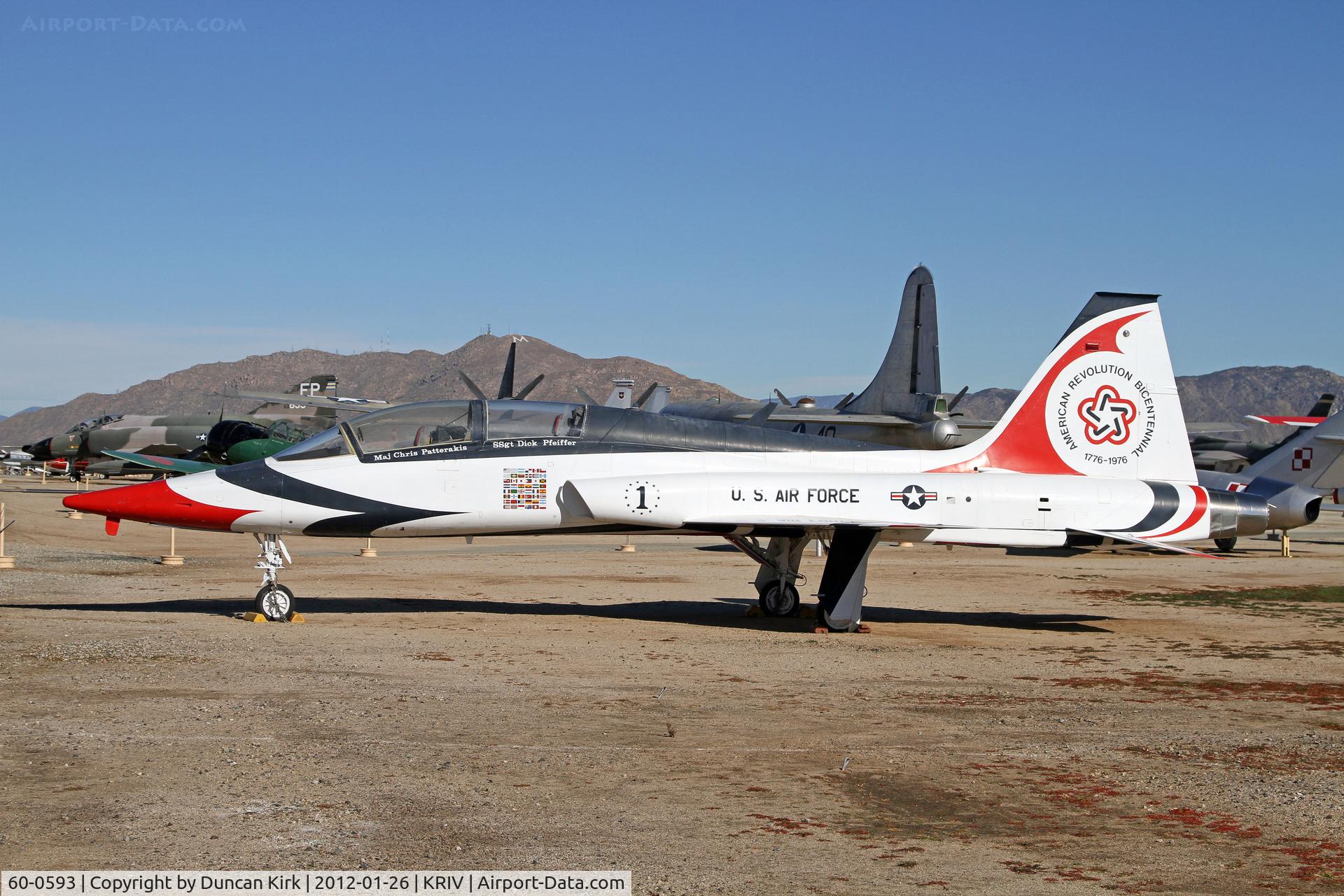 60-0593, 1961 Northrop T-38A Talon C/N N.5166, An old Thunderbird