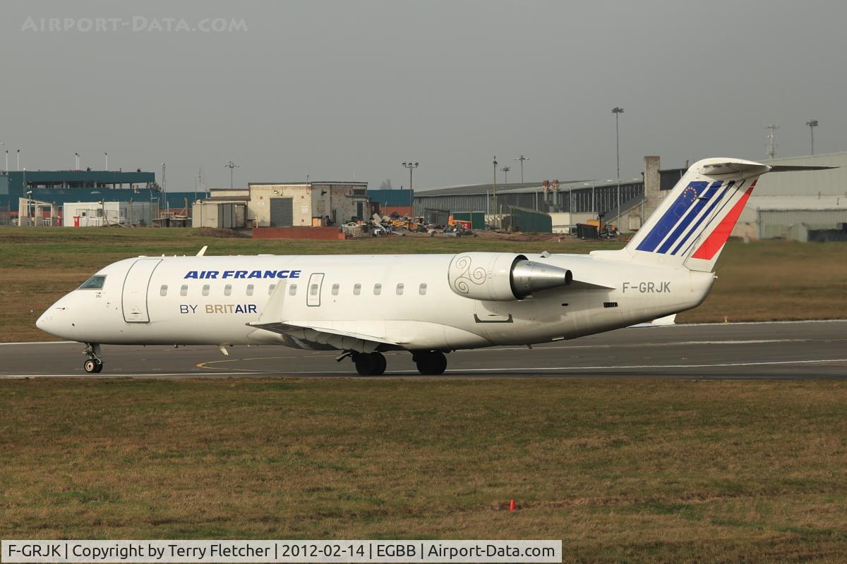 F-GRJK, 1998 Canadair CRJ-100ER (CL-600-2B19) C/N 7219, Brit Air Canadair CL-600-2B19 Regional Jet CRJ-100ER, c/n: 7219