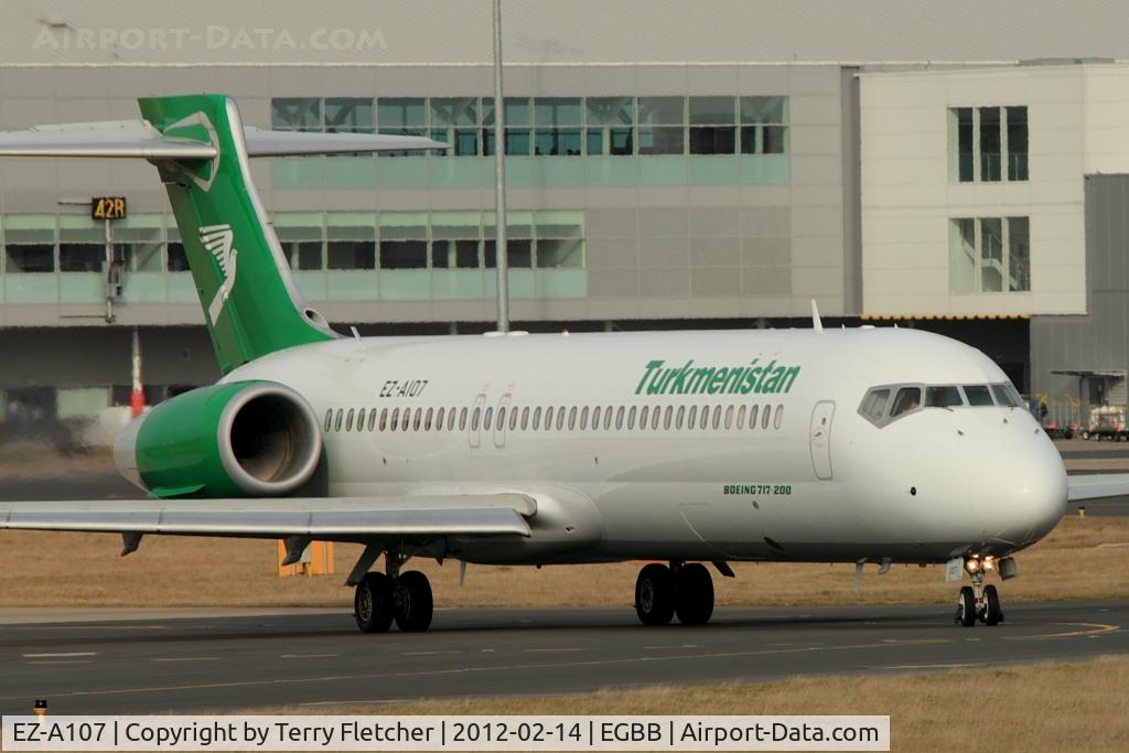 EZ-A107, 2005 Boeing 717-22K C/N 55187, Turkmenistan Airlines 2005 Boeing 717-22K, c/n: 55187 being ferried back to USA